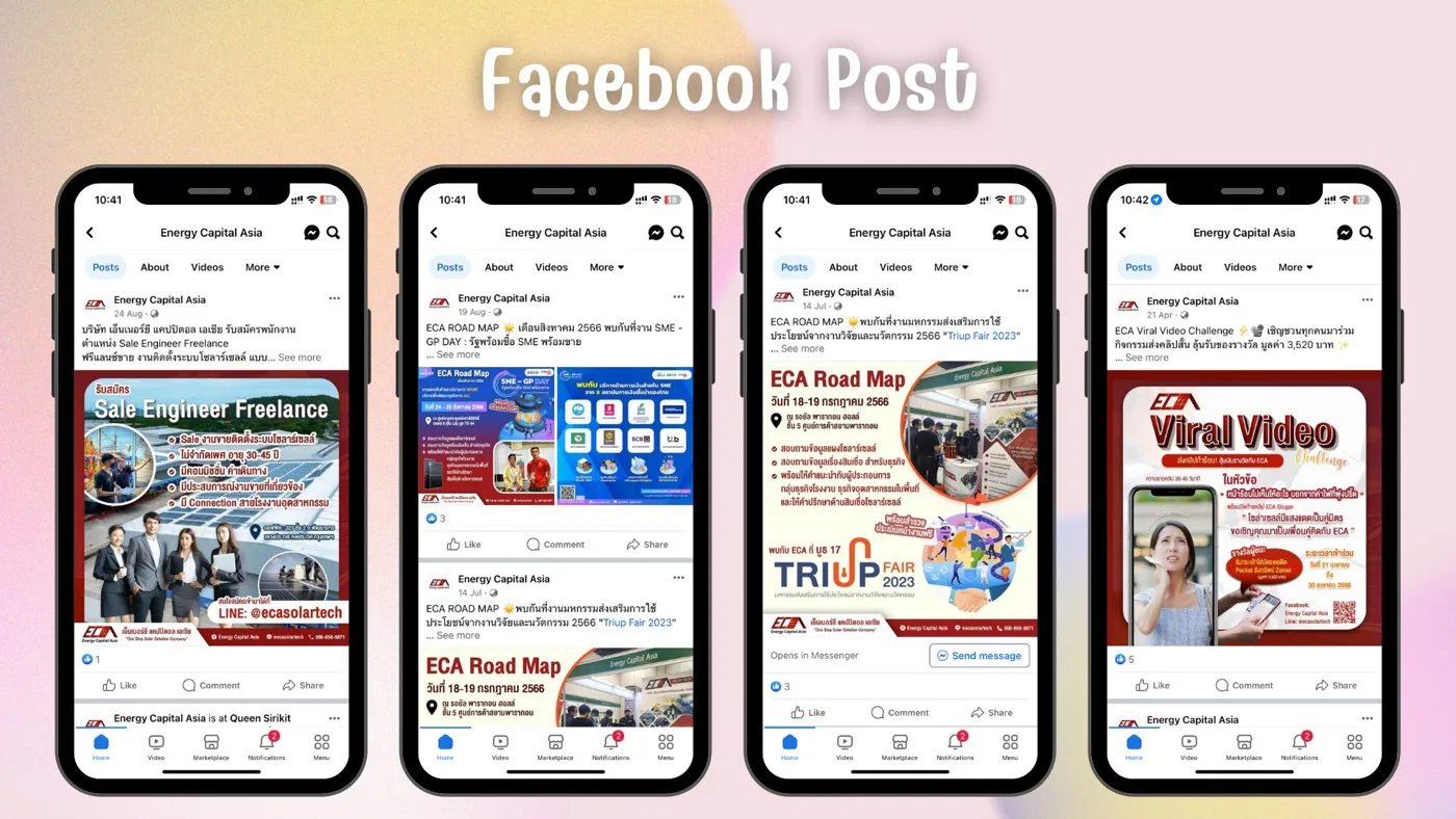 ECA Solar Tech / Energy Capital Asia — Social Media Content ภาพที่ 3