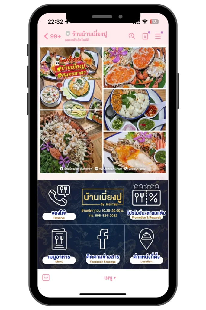 ผลงาน ร้านบ้านเมี่ยงปู